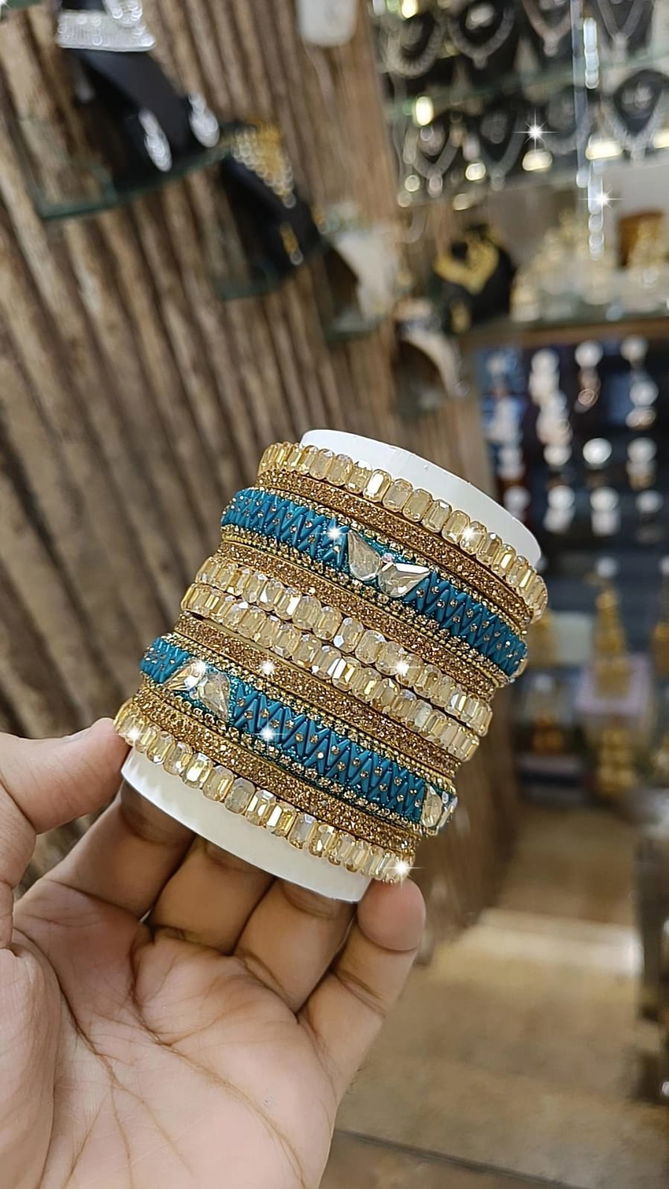 Bridal Wear Zig Zig Mini Bangles Set Wholesale Shop In Surat
